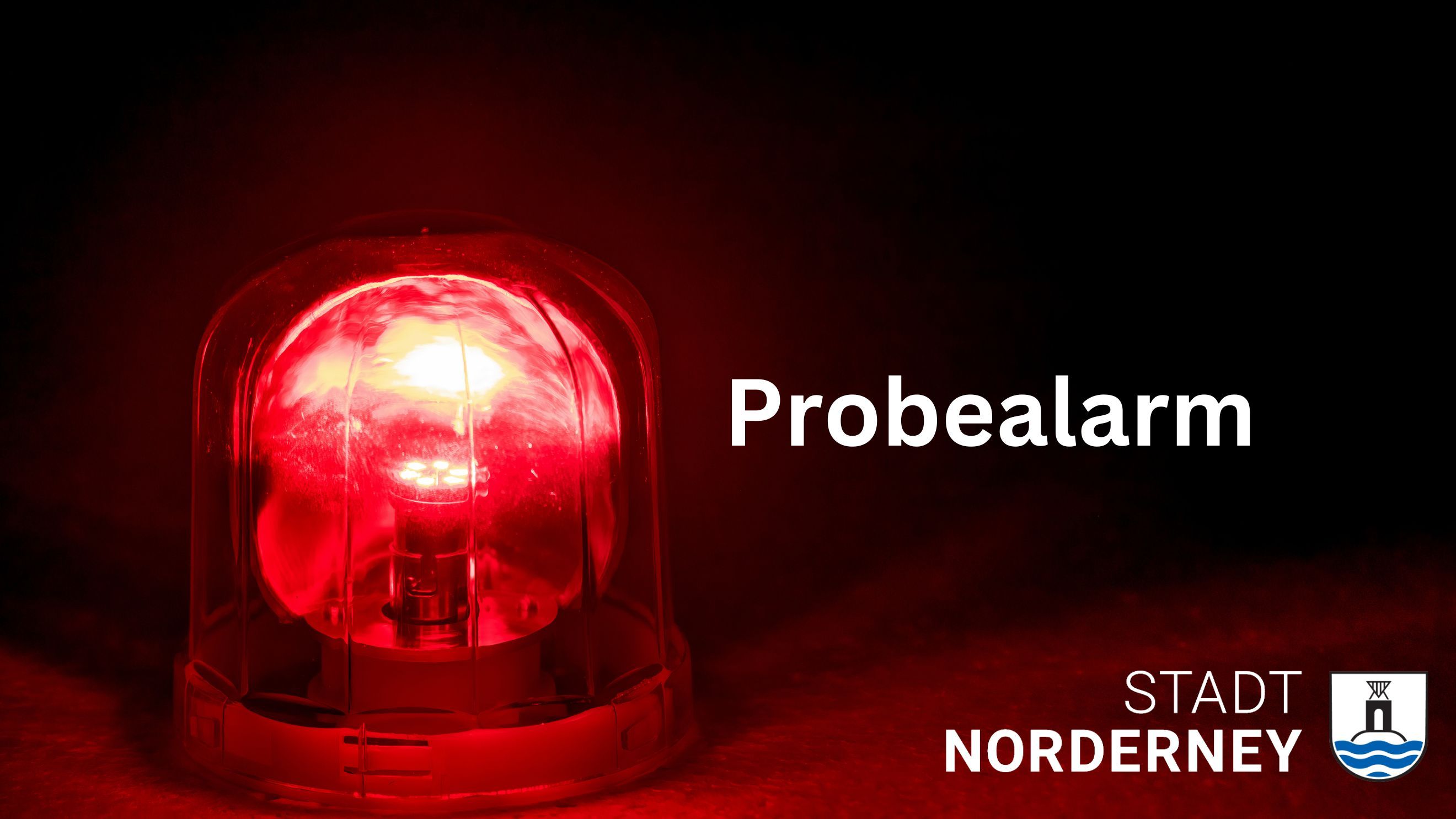 Das Foto zeigt eine Alarmlampe