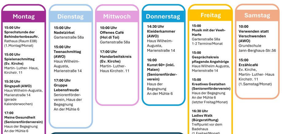 Unterstützungsangbote Senioren