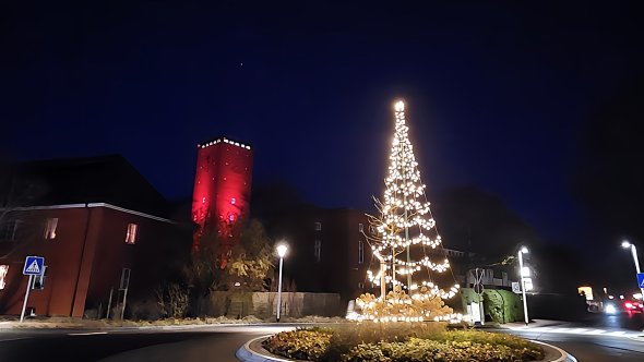 Kreisverkehr an Weihnachten